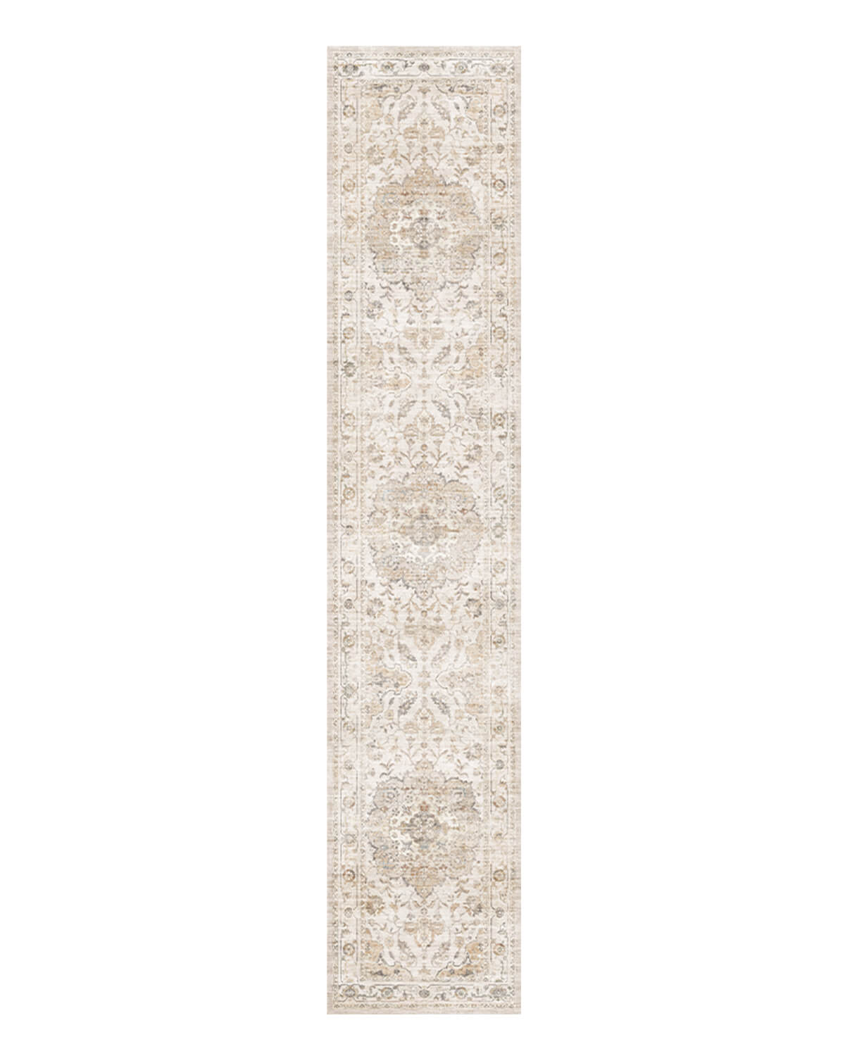Ember Washable Area Rug Runner - Beige