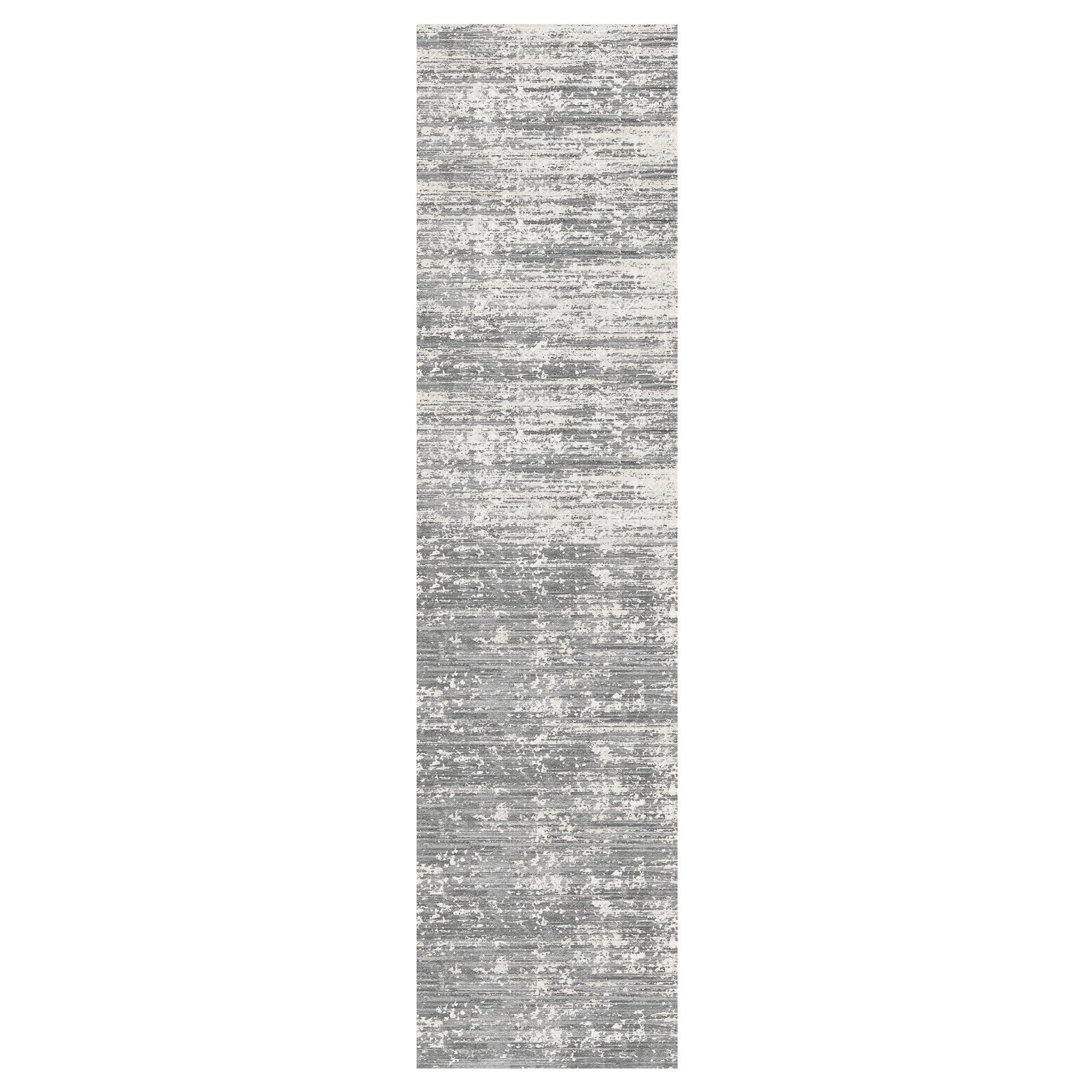 MontVoo Modern Abstract Gray Washable Area Rug