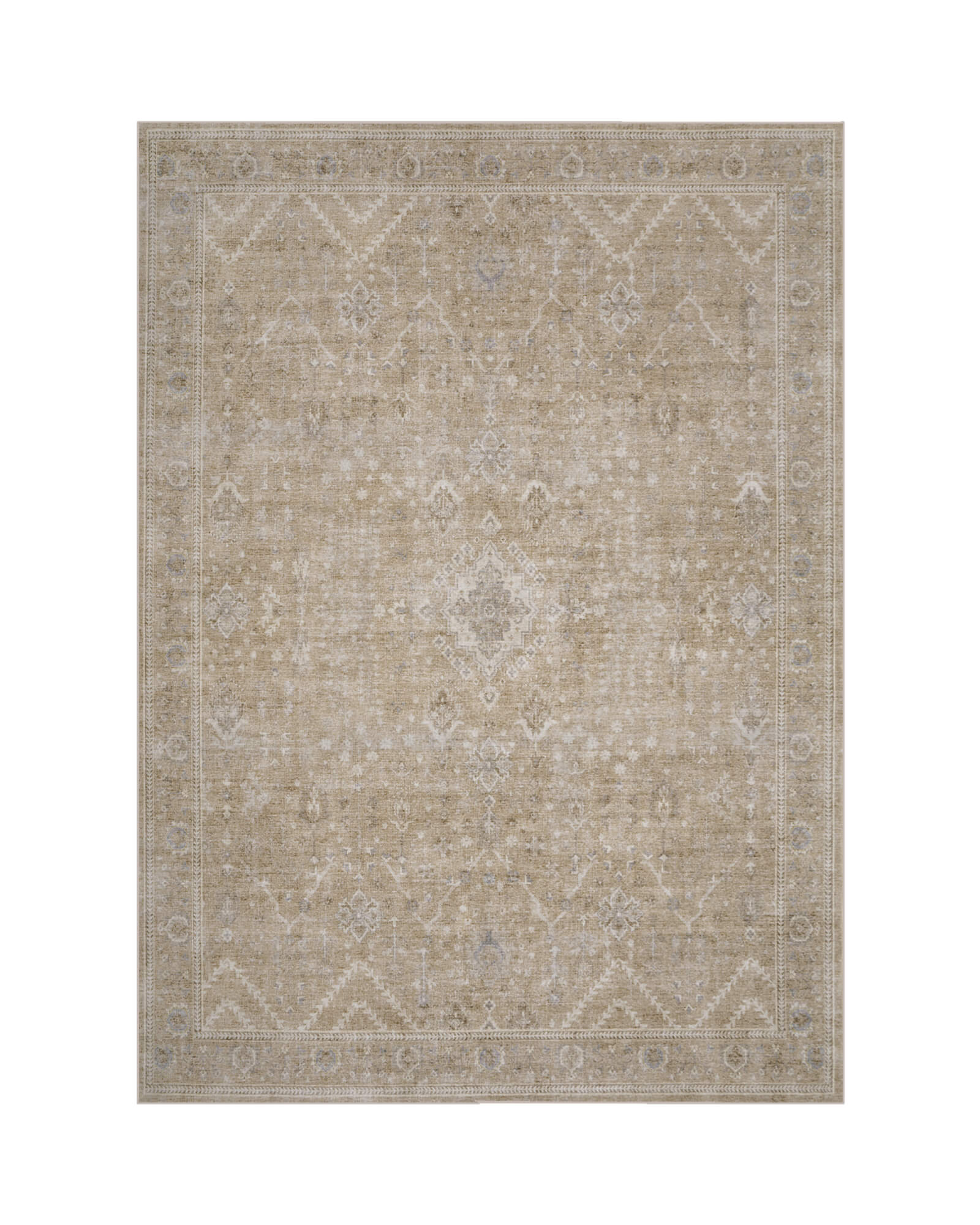 Alfombra grande Selene - Beige/Blanco 
