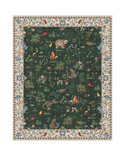 Elio Washable Area Rug - Green