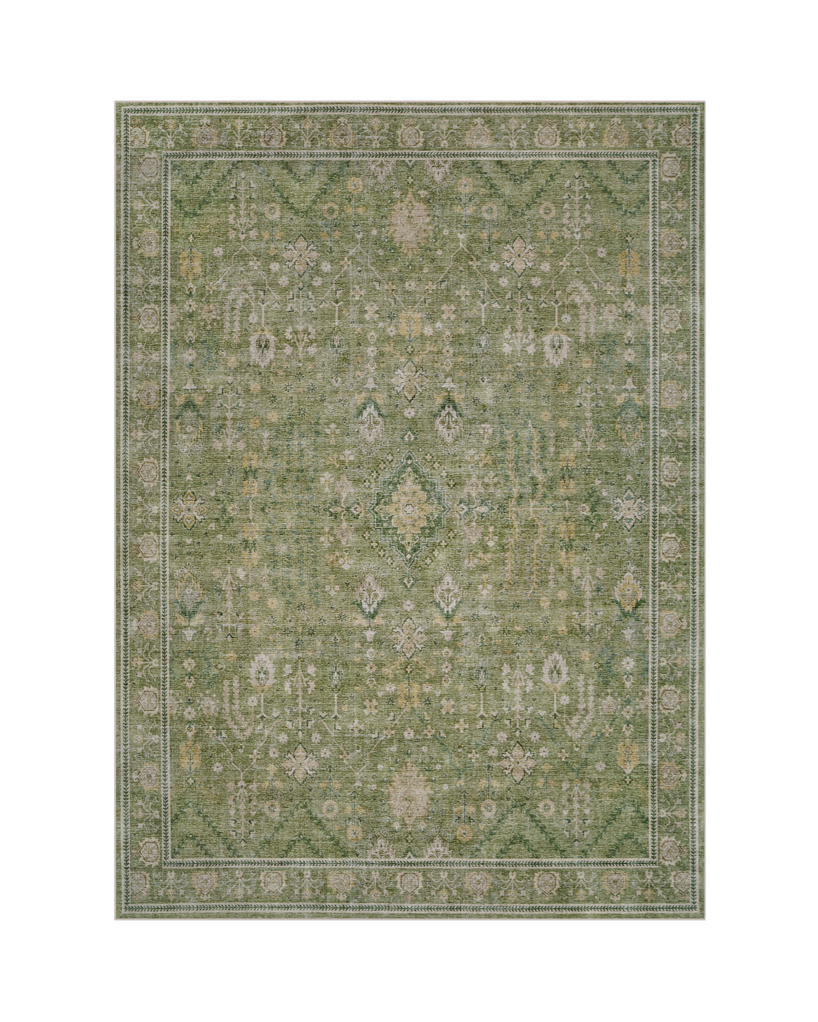 Alfombra grande Selene - Beige/Blanco 