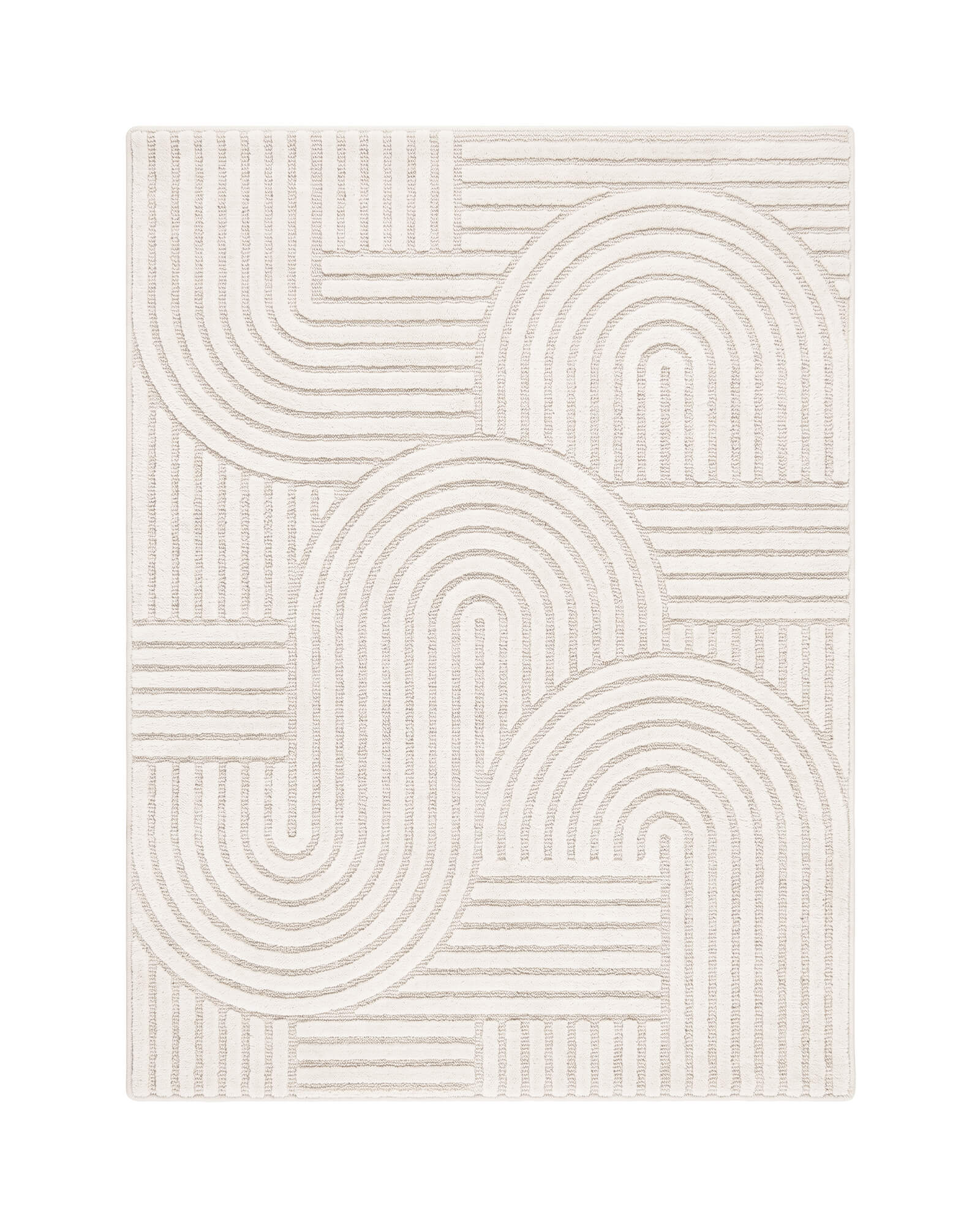 Arcade Washable Area Rug - Beige