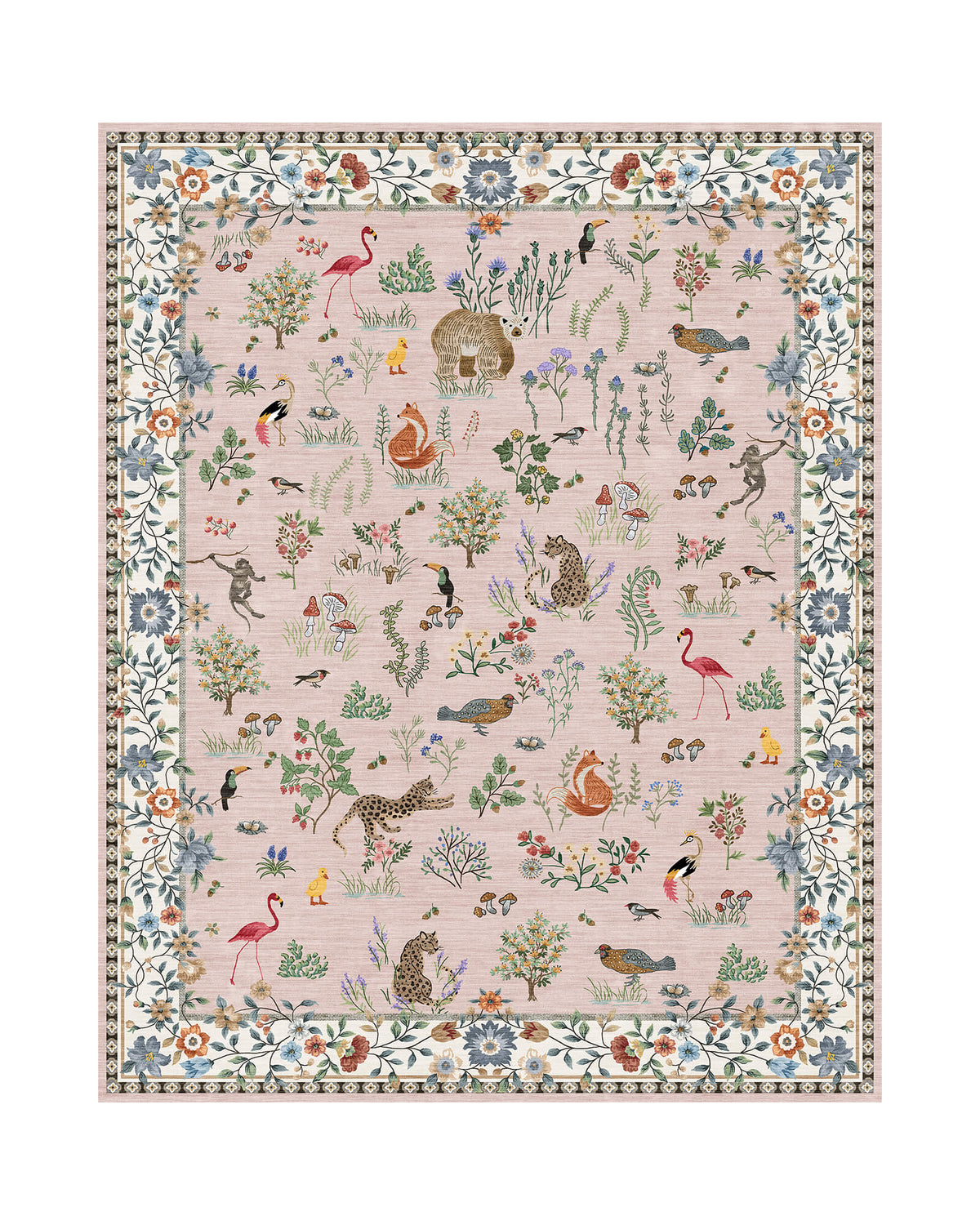 Alfombra grande Selene - Beige/Blanco 