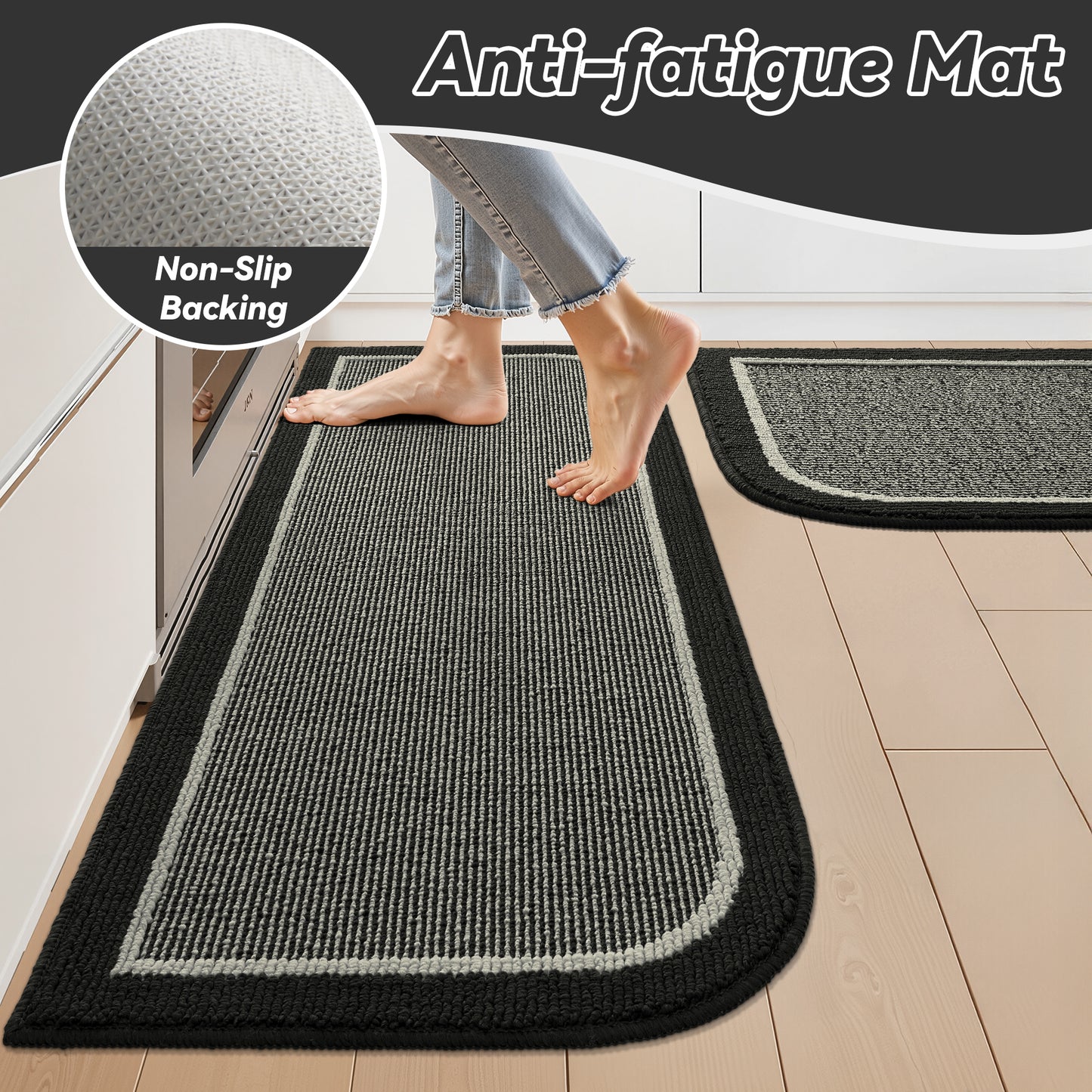 Washable Non-Slip Kitchen Rug
