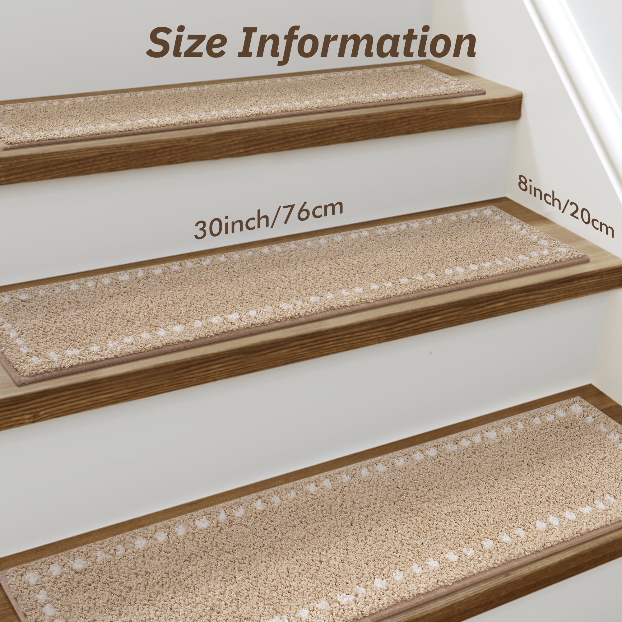 MontVoo Minimalist Soft Non-Slip Stair Treads