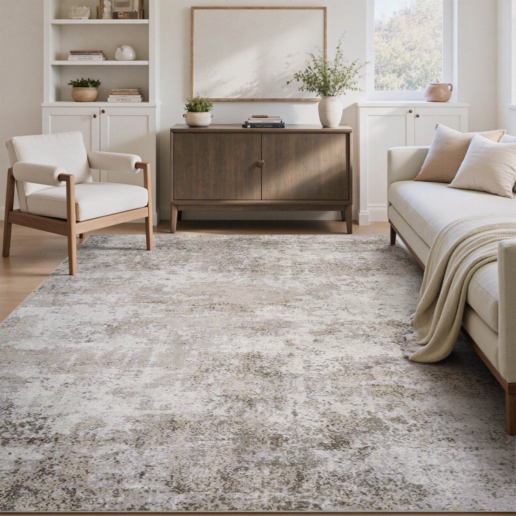 VUNATE Modern Abstract Area Rugs Machine Washable
