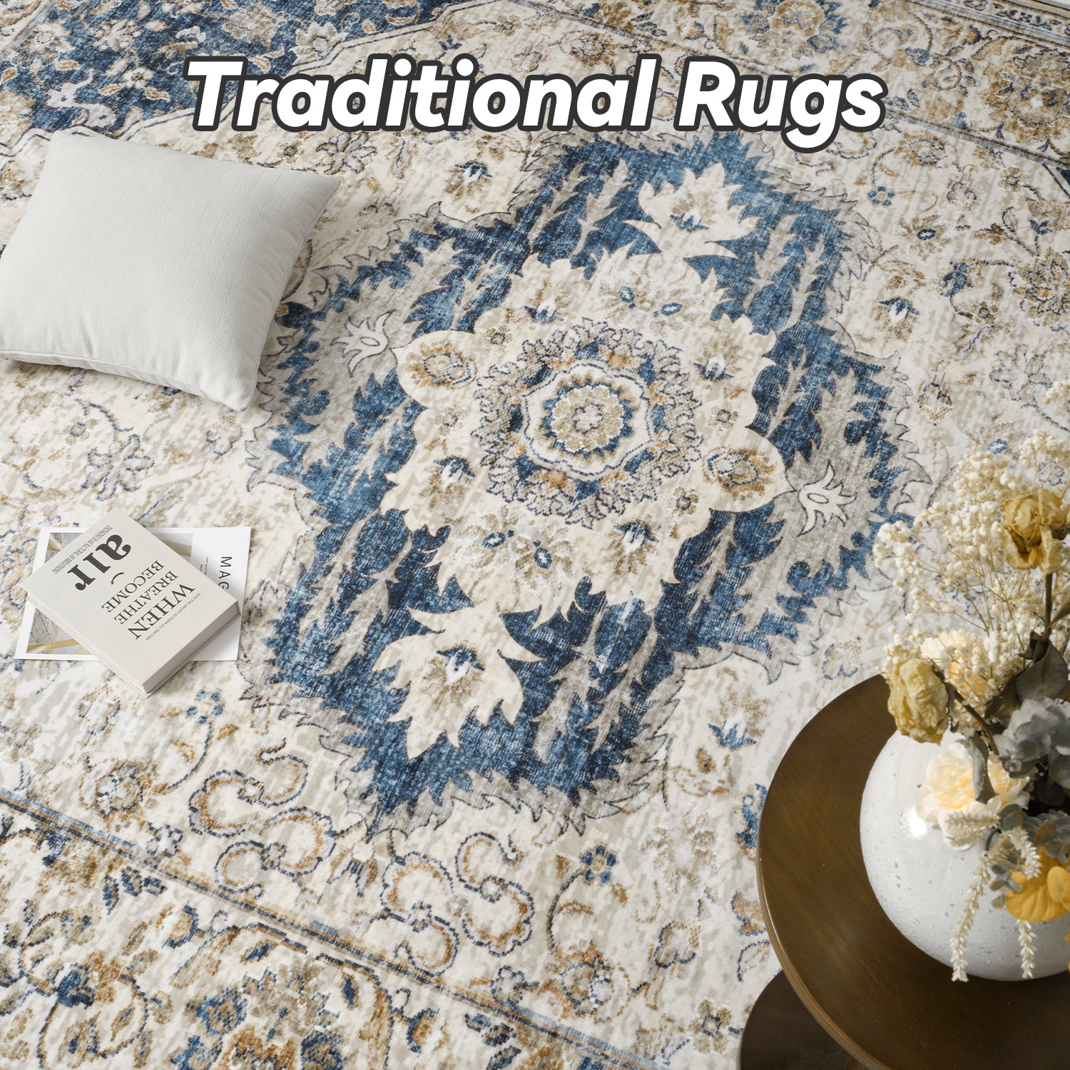 Area Rugs for Living Room Washable
