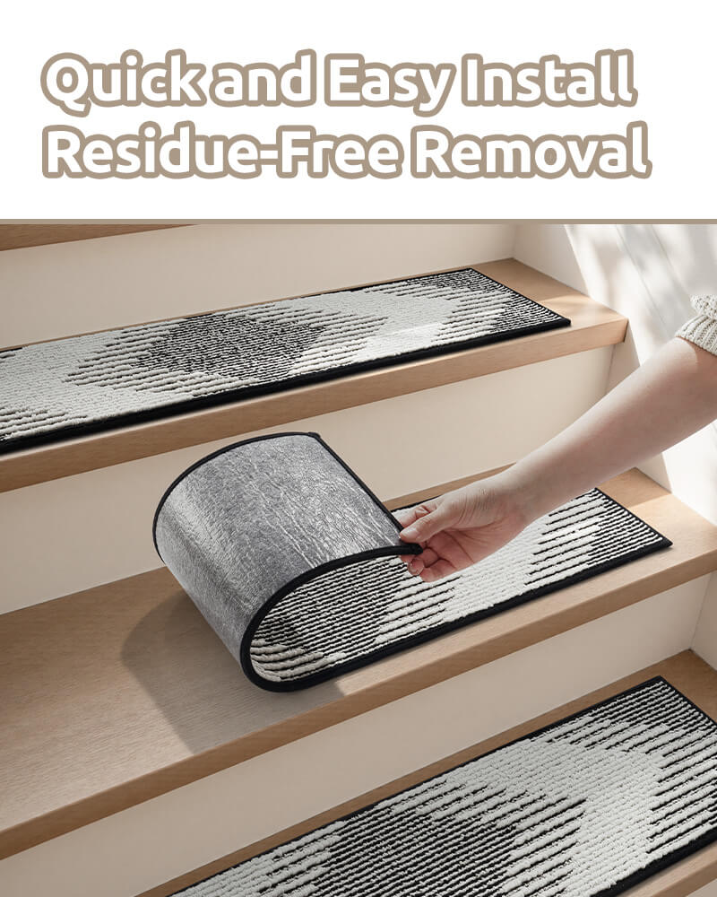 Stair treads designed for secure and stable stair steps