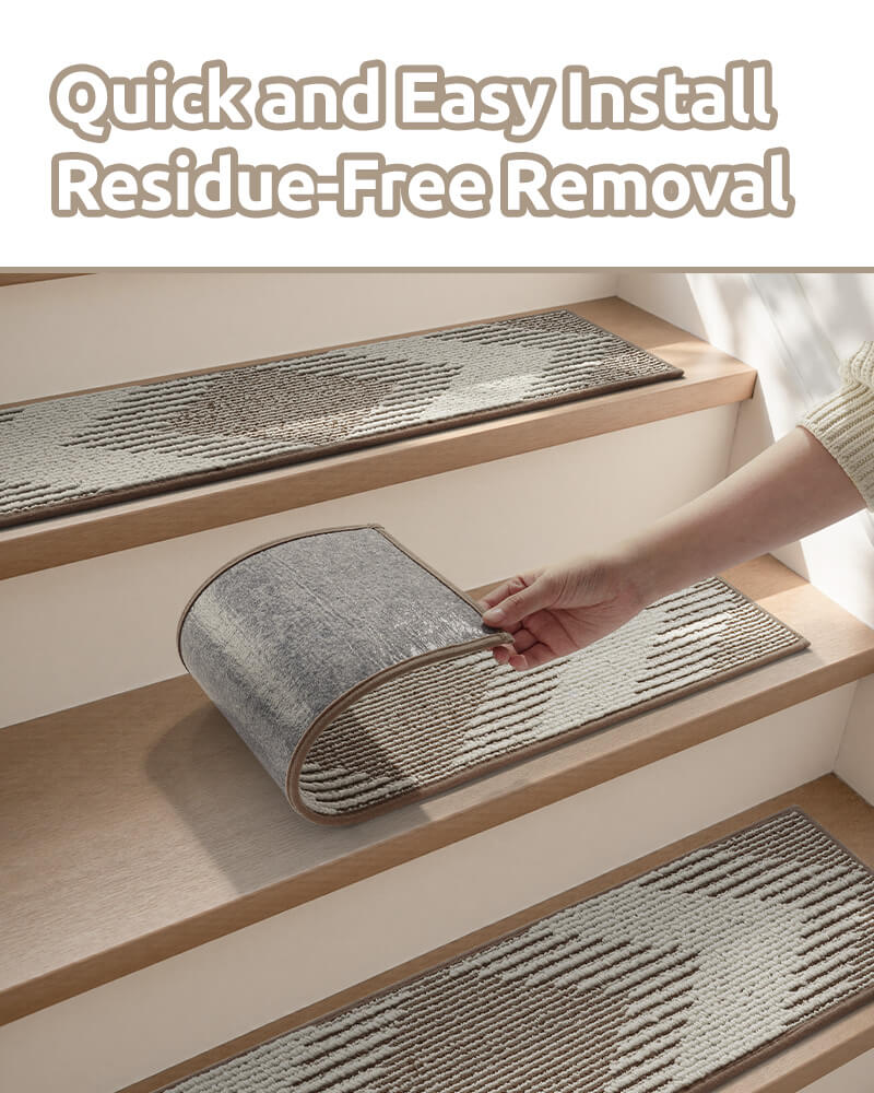 Stair treads providing stable footing on every step