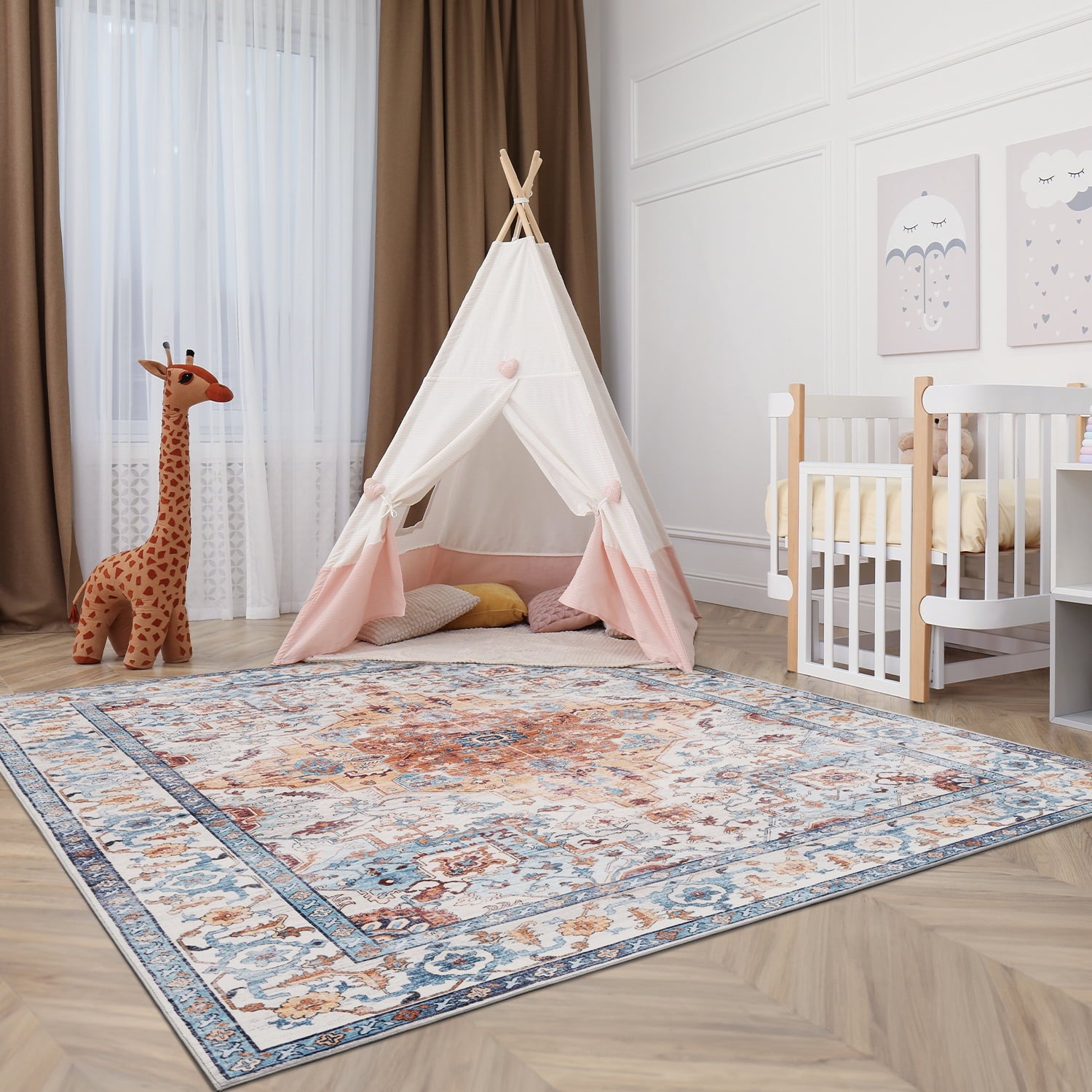 Floral Vintage Area Rug