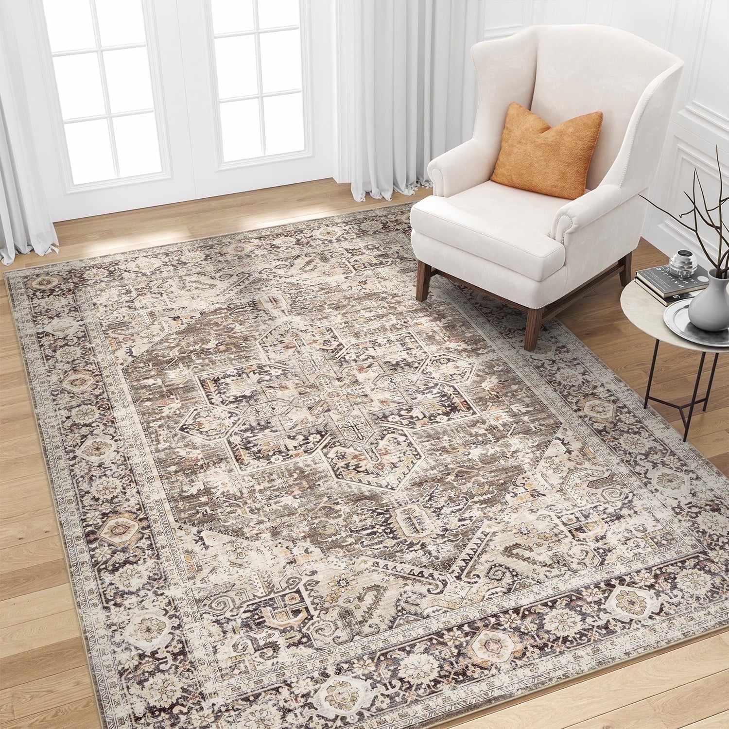 Vintage Medallion Area Rug