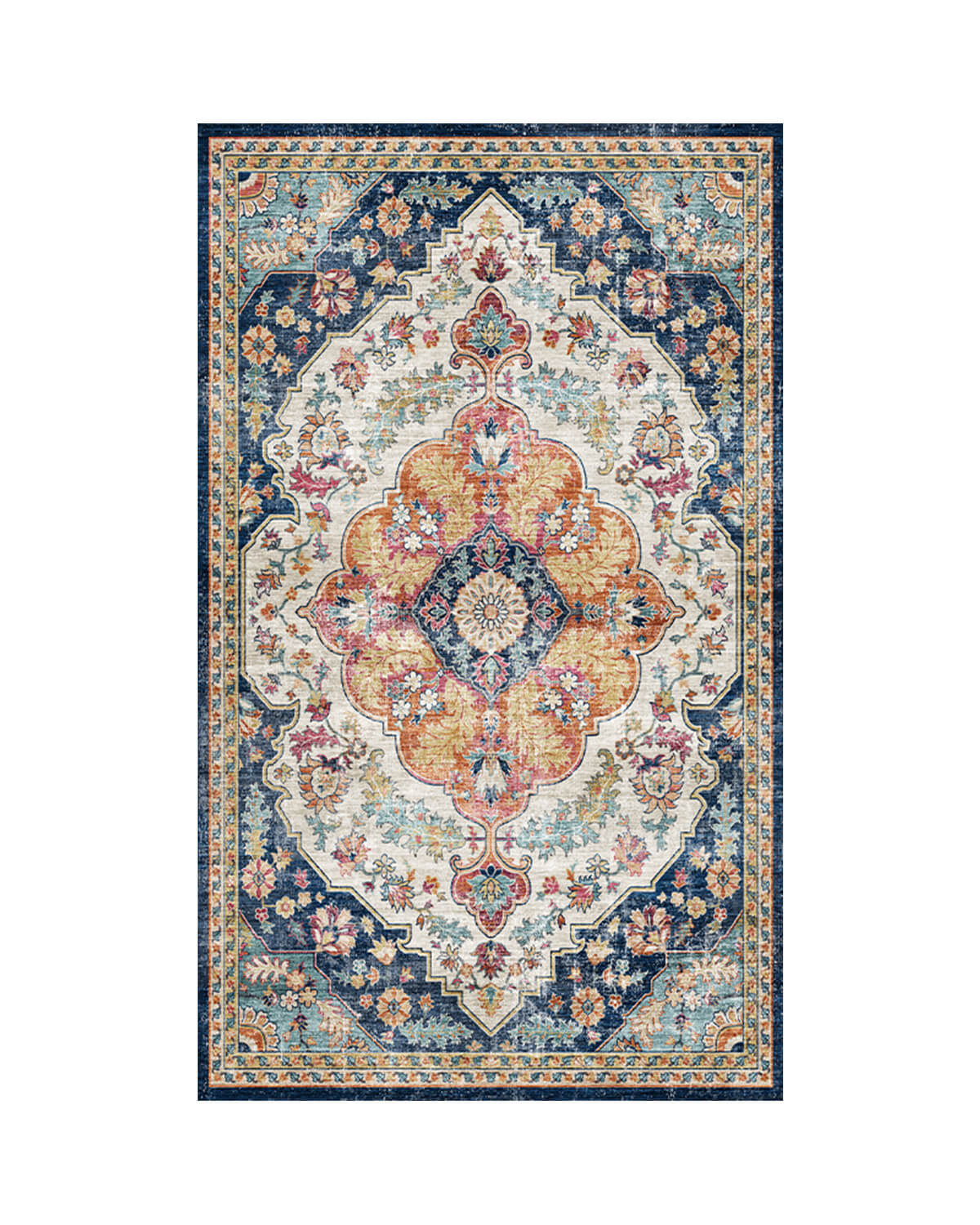 Opulence Washable Area Rug - Colorful