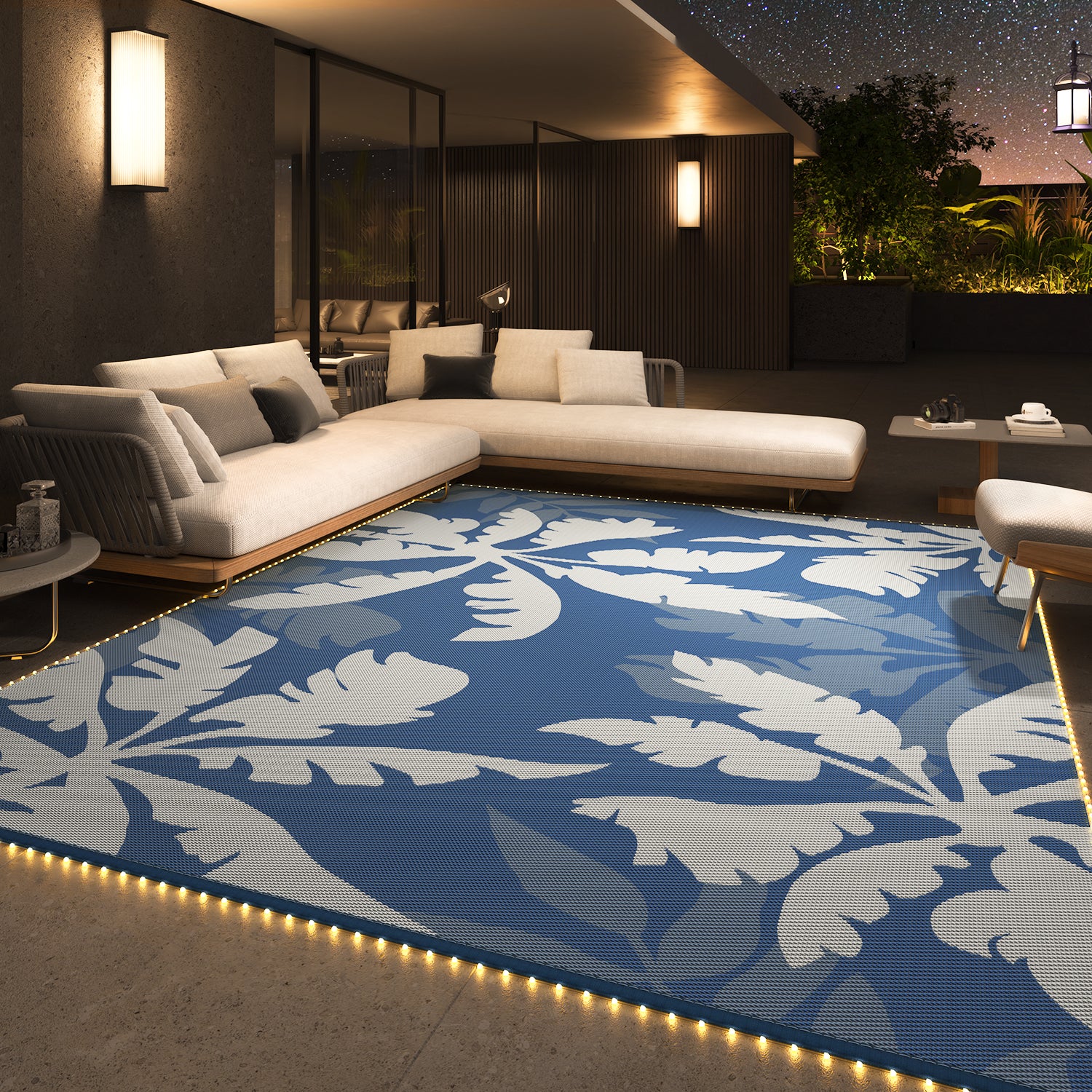 VUNATE Plastic Straw Rug