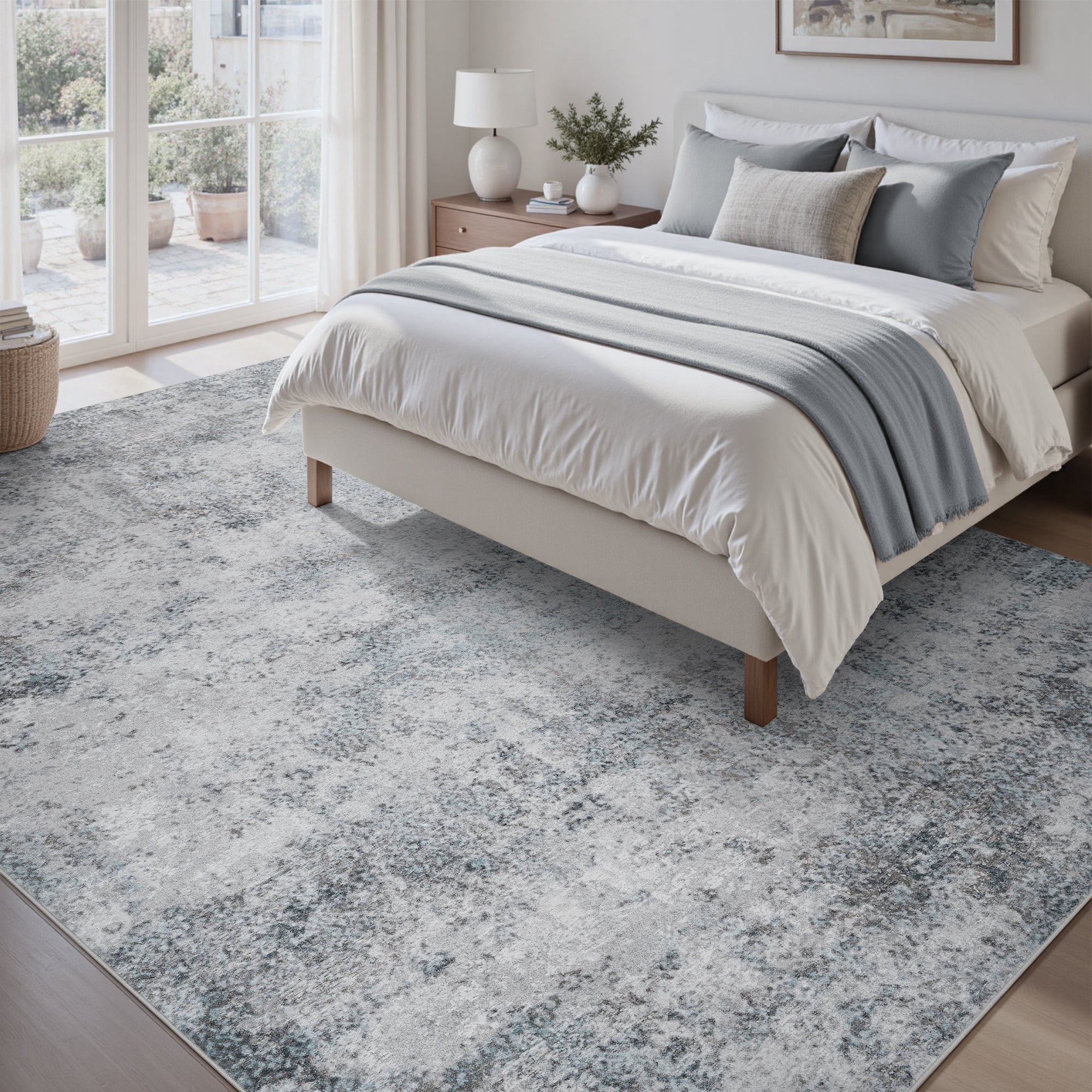 VUNATE Modern Abstract Area Rugs Machine Washable