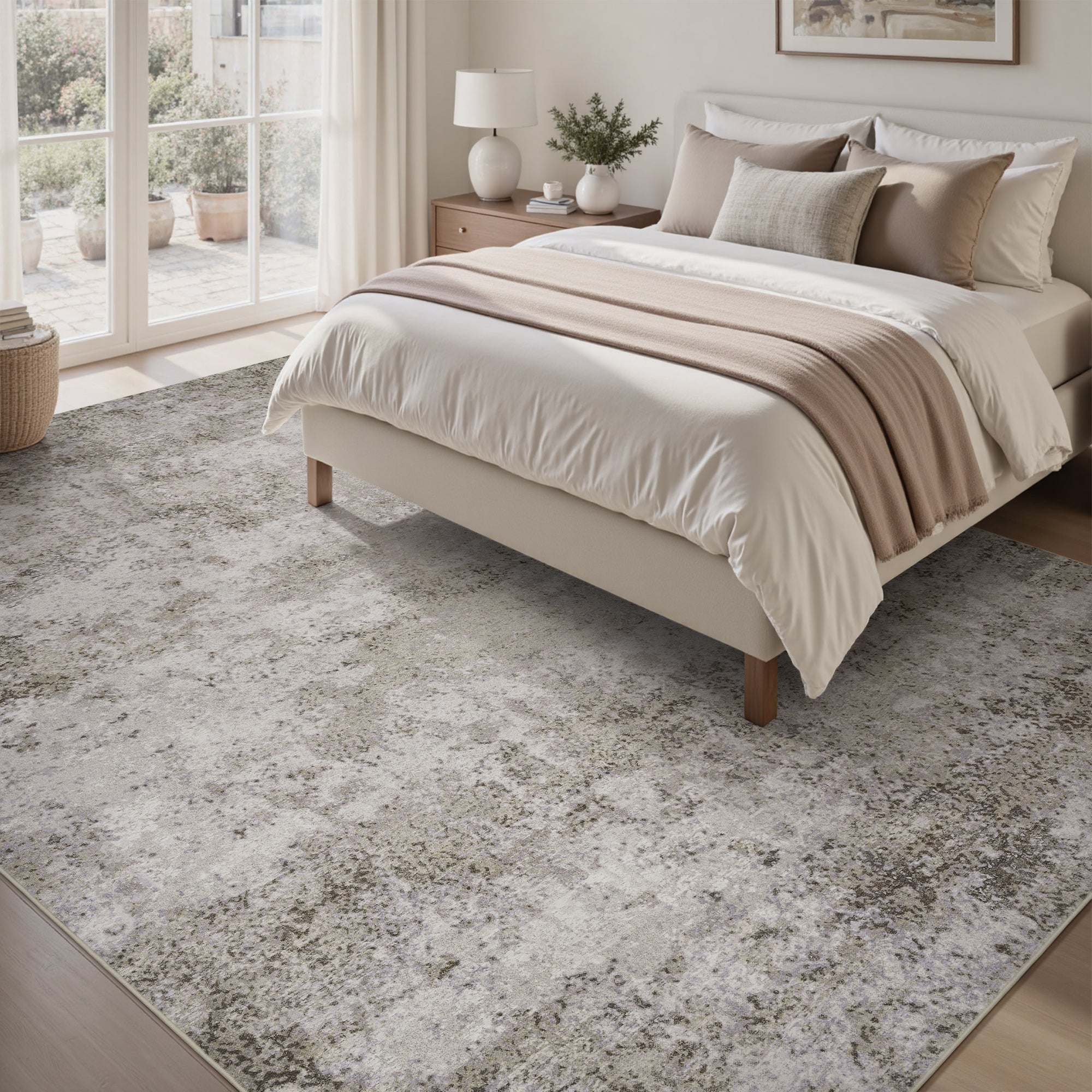 VUNATE Modern Abstract Area Rugs Machine Washable