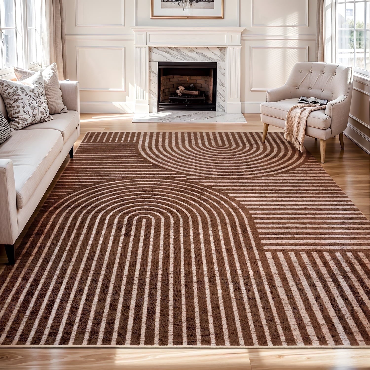 Jacquard Textured Modern Rugs