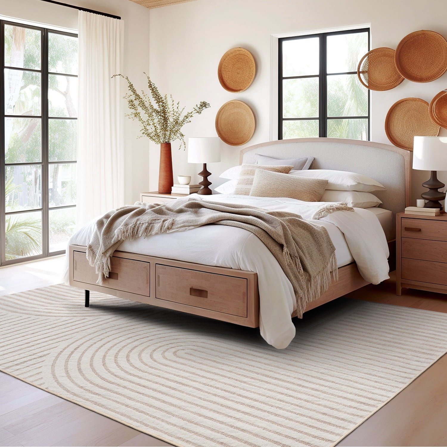 Jacquard Textured Modern Rugs
