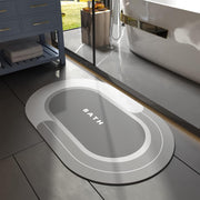Circle Easy Care Quick Dry Bath Mat - Gray