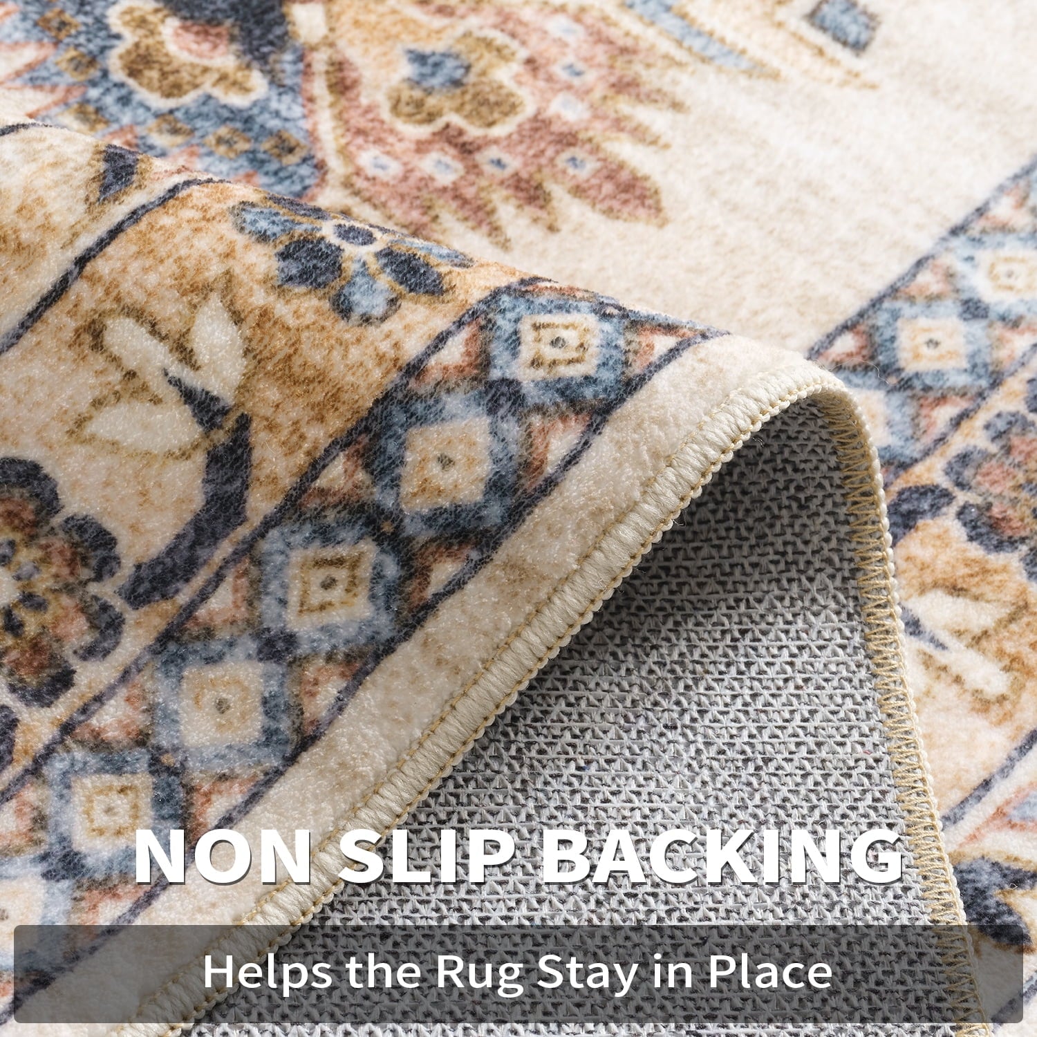 SIXHOME Vintage Floral Distressed Living Room Rugs