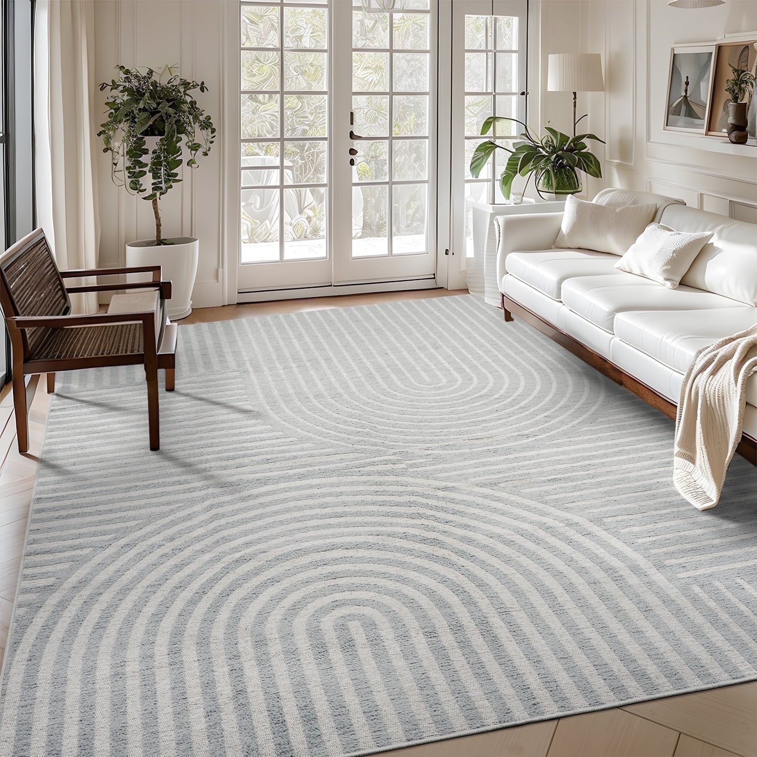 Jacquard Textured Modern Rugs