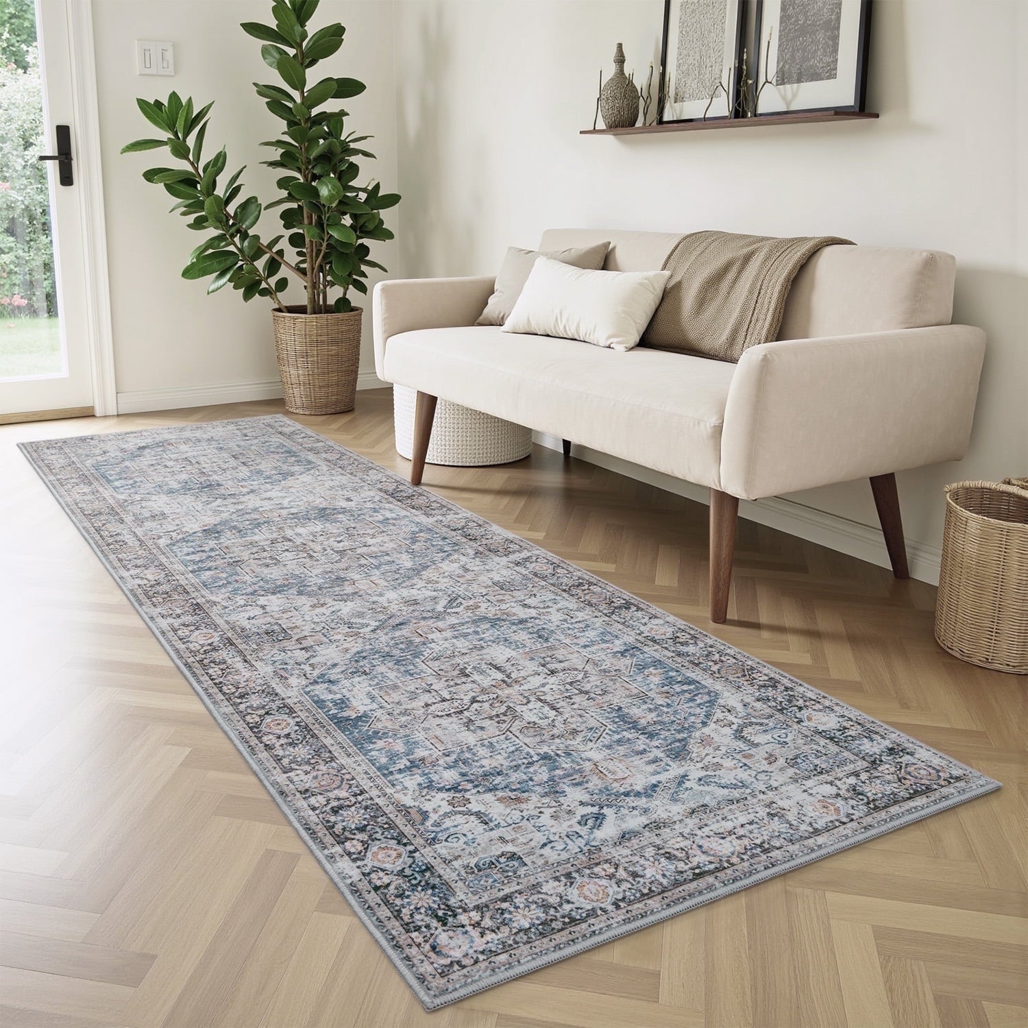 Vintage Medallion Area Rug