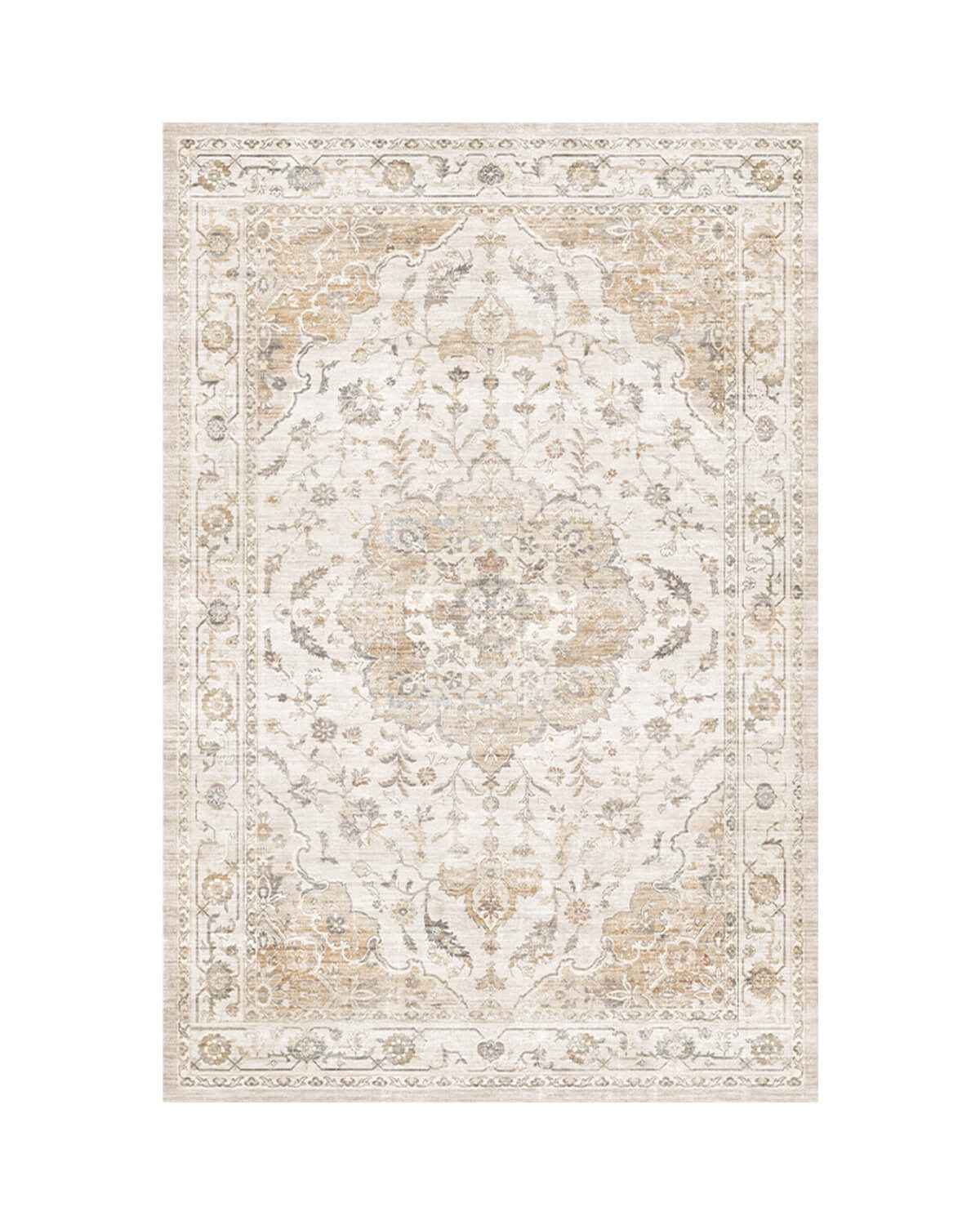 Ember Washable Area Rug - Beige