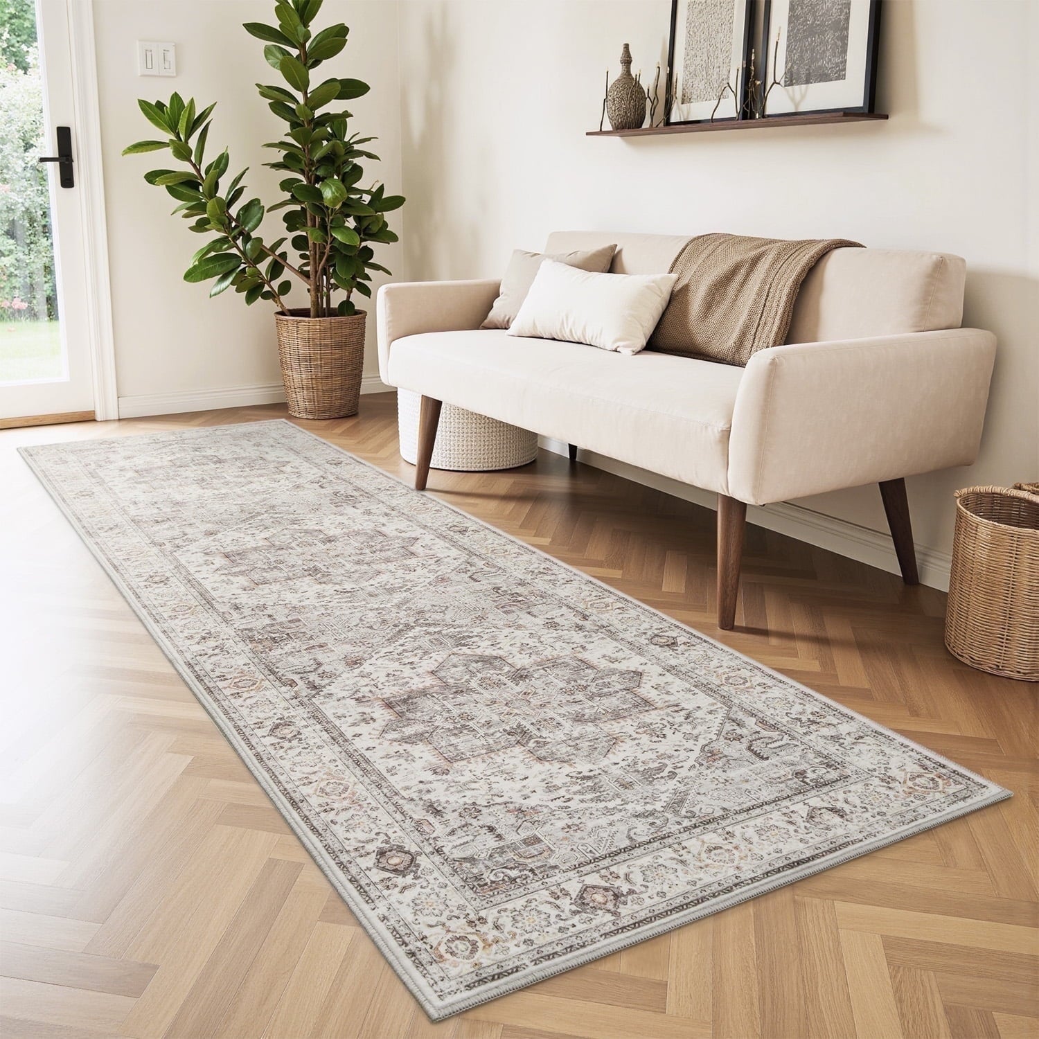 Vintage Medallion Area Rug