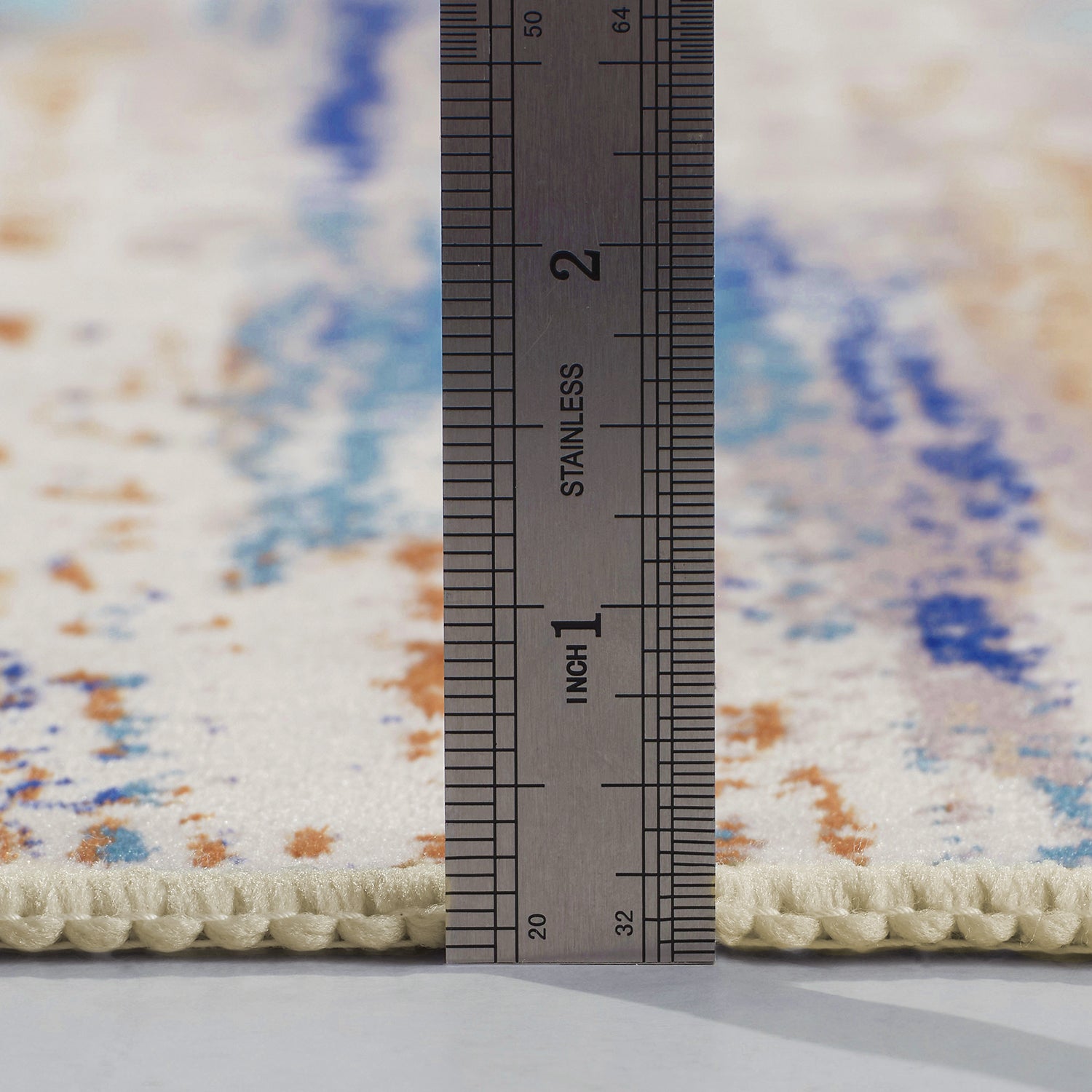 MontVoo Modern Abstract Multicolor Washable Area Rug