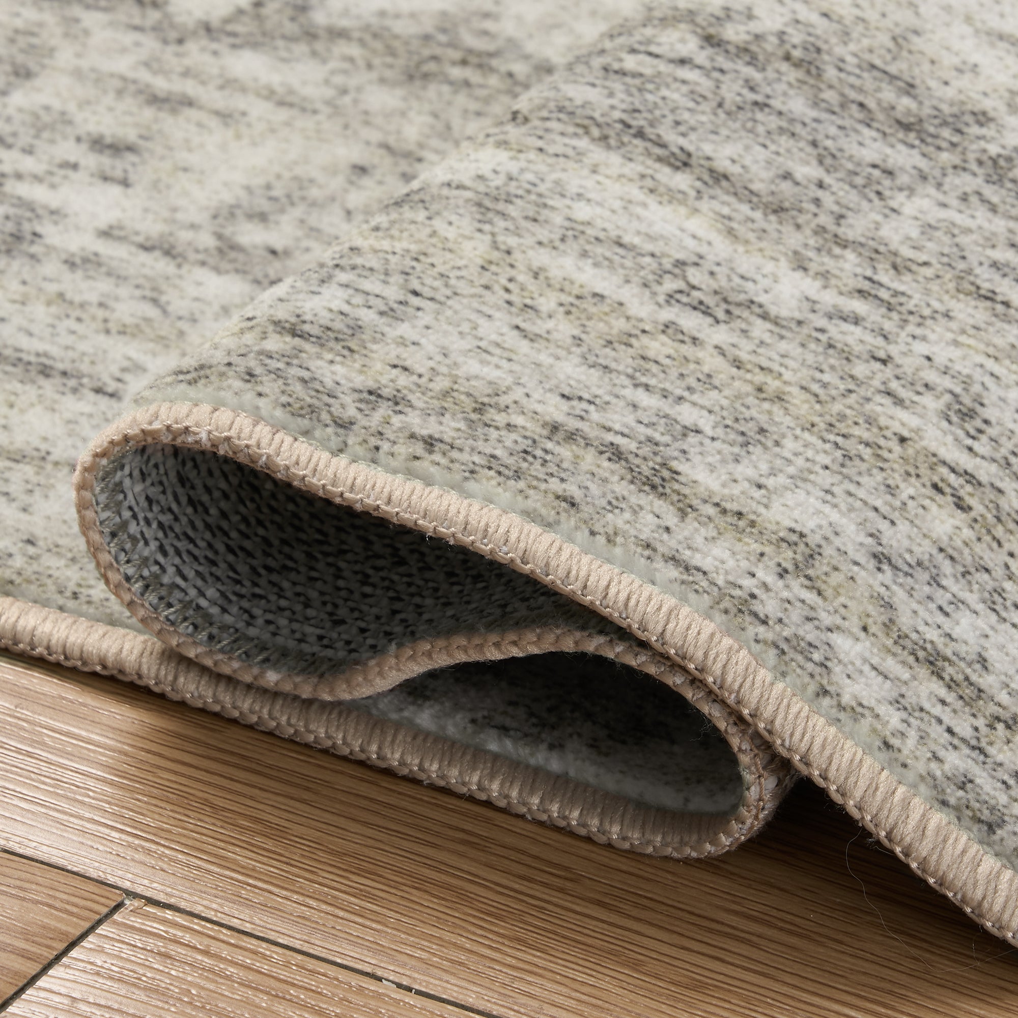 MontVoo Modern Abstract Brown Washable Area Rug