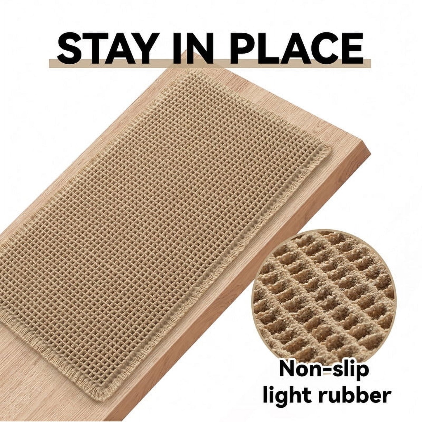 Waffle Style Absorbent Bath Mats