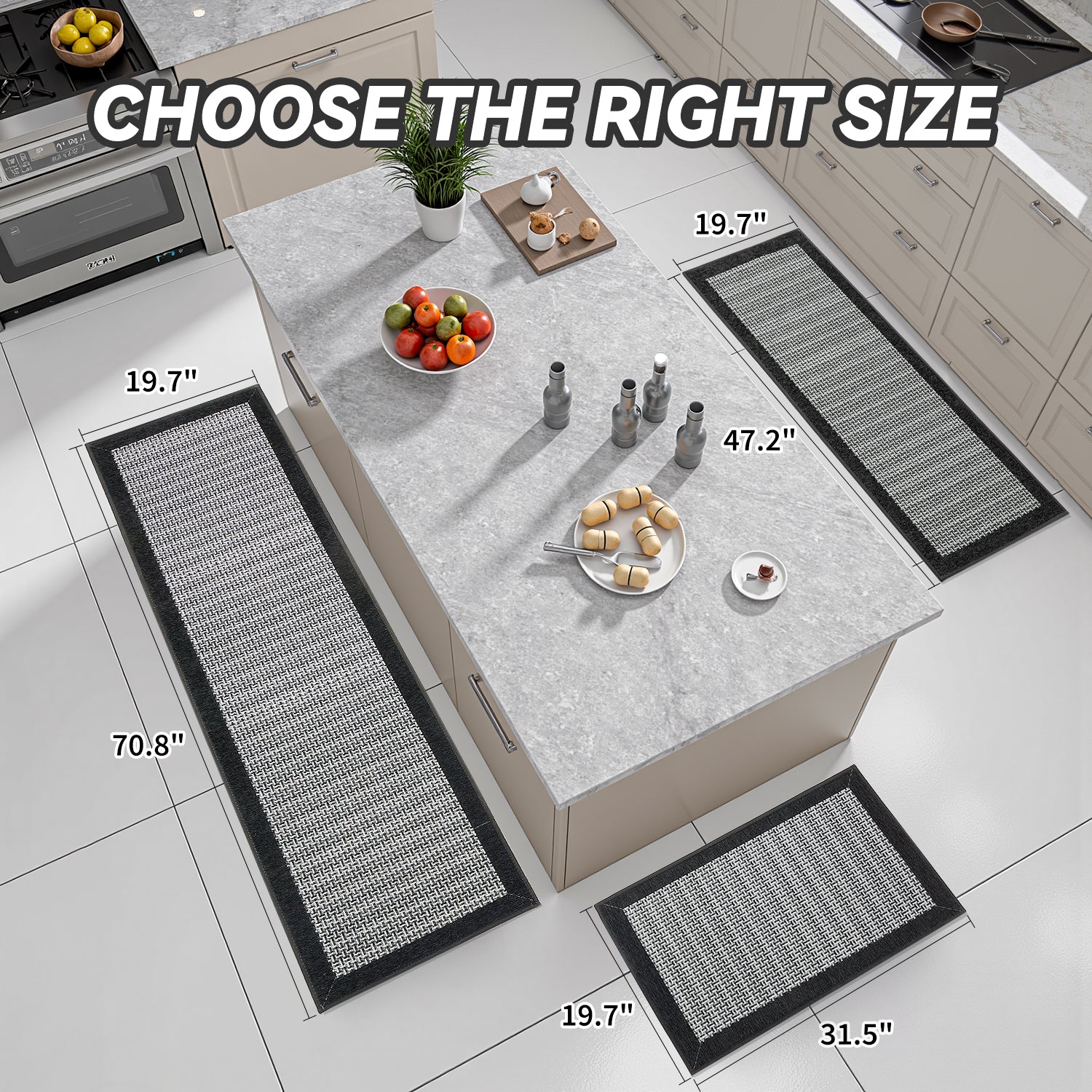 Non-Slip Washable Kitchen Rug