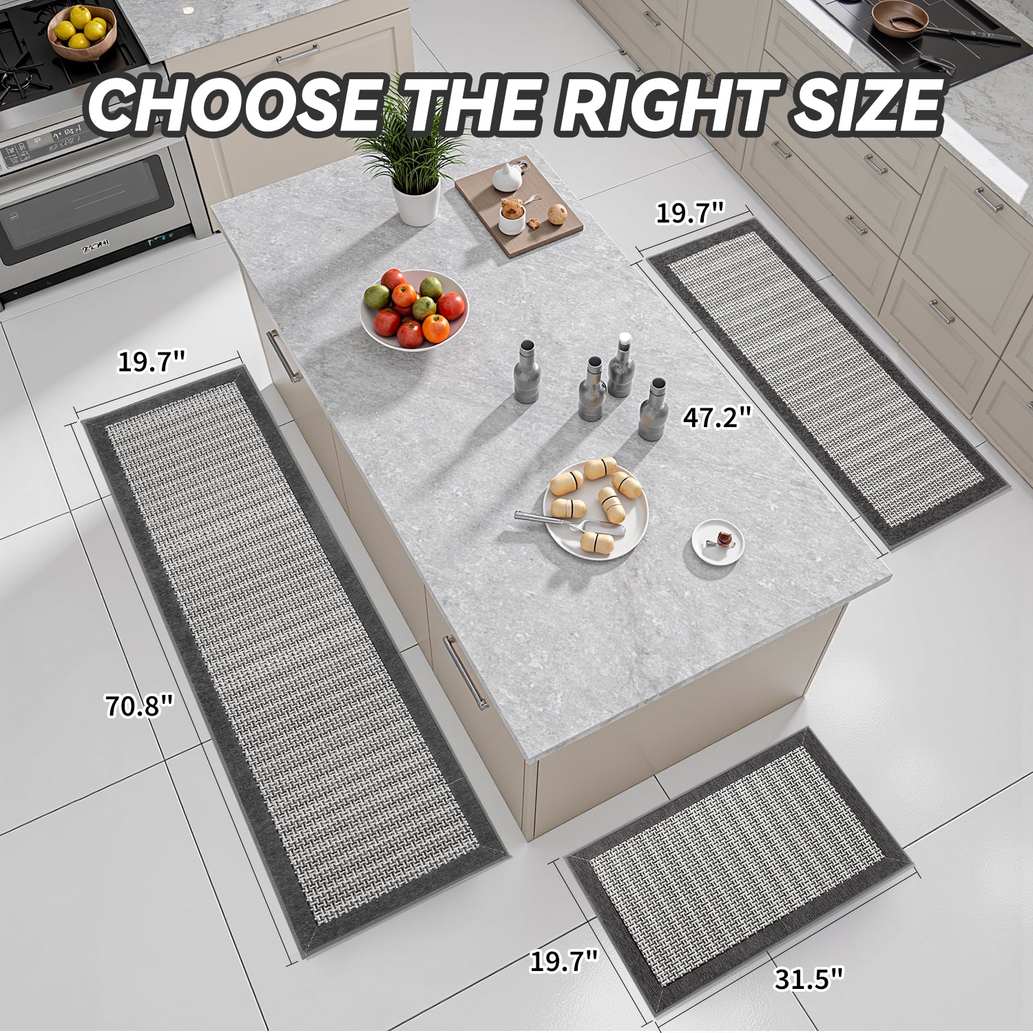 Non-Slip Washable Kitchen Rug