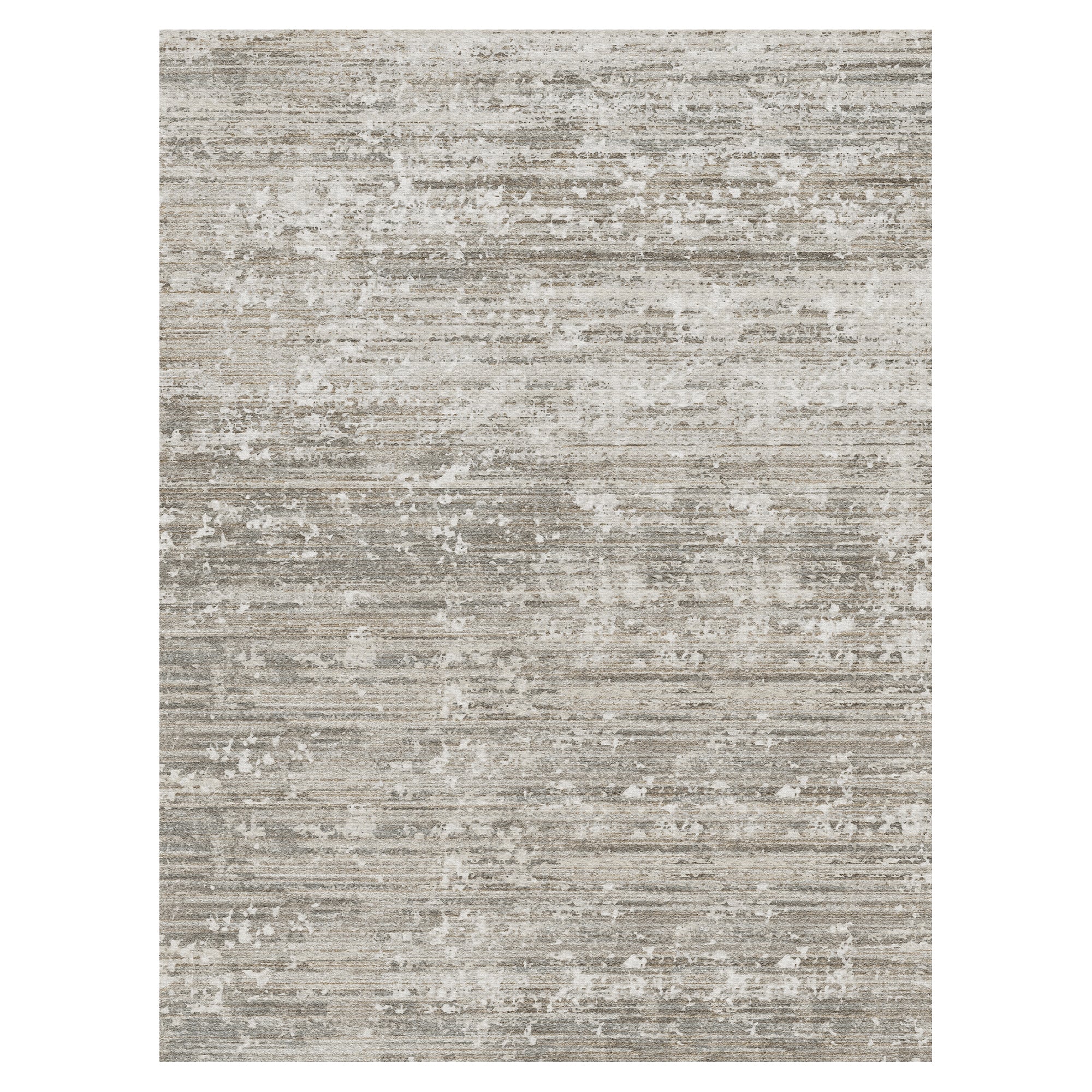 MontVoo Modern Abstract Brown Washable Area Rug