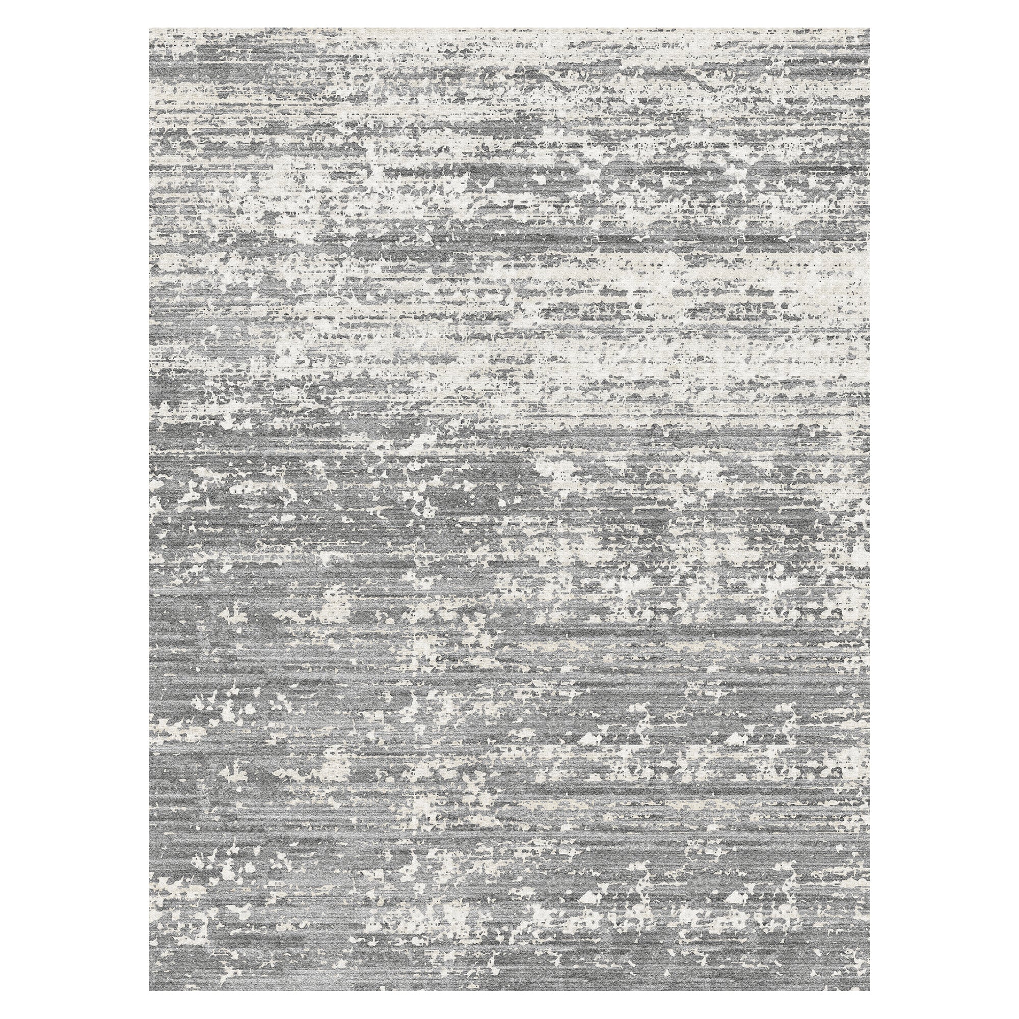 MontVoo Modern Abstract Gray Washable Area Rug