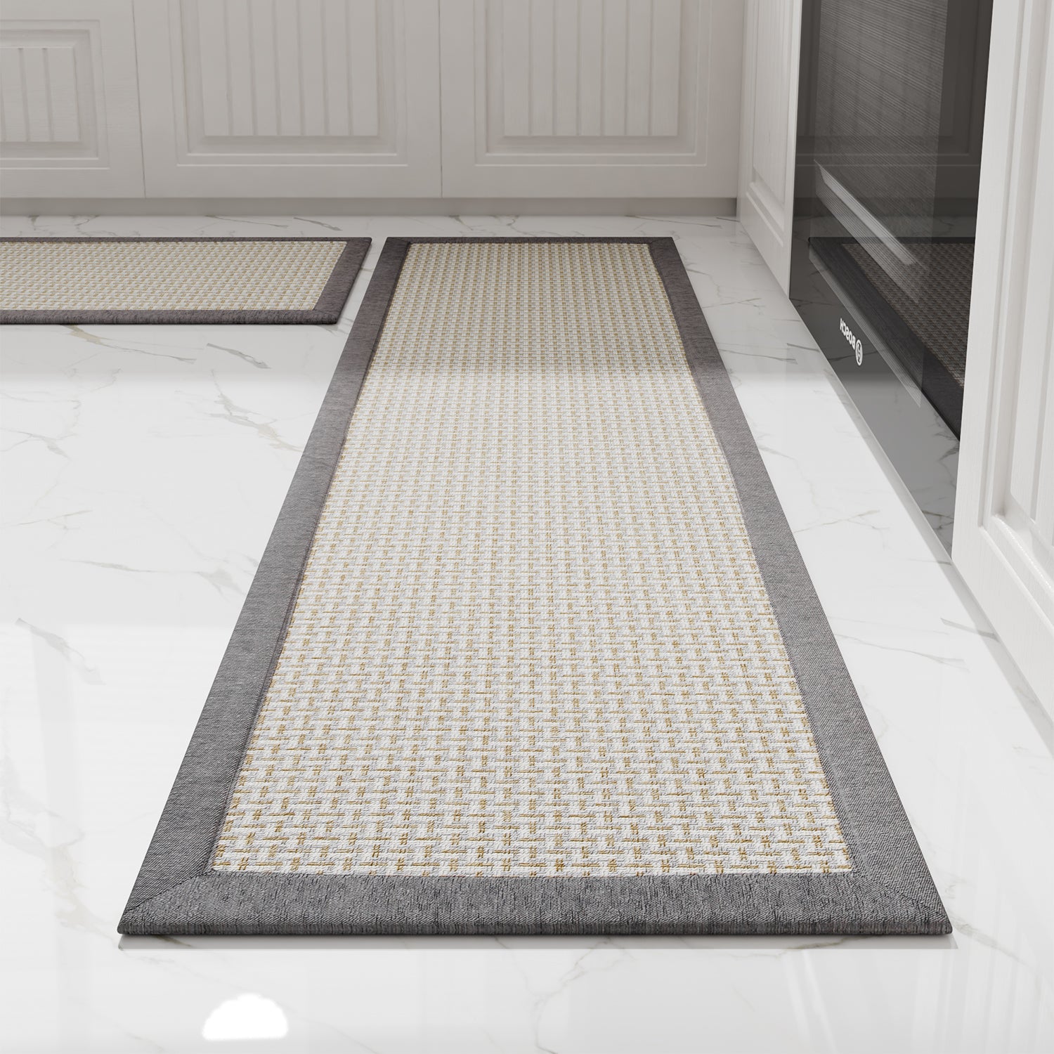 Non-Skid Twill Kitchen Mats Washable