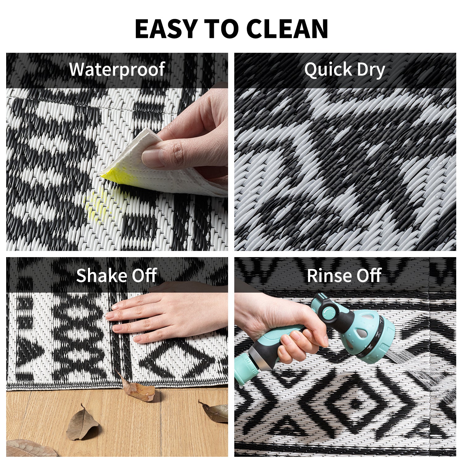SIXHOME Boho Outdoor Rug