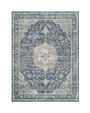 Ember Washable Area Rug - Blue