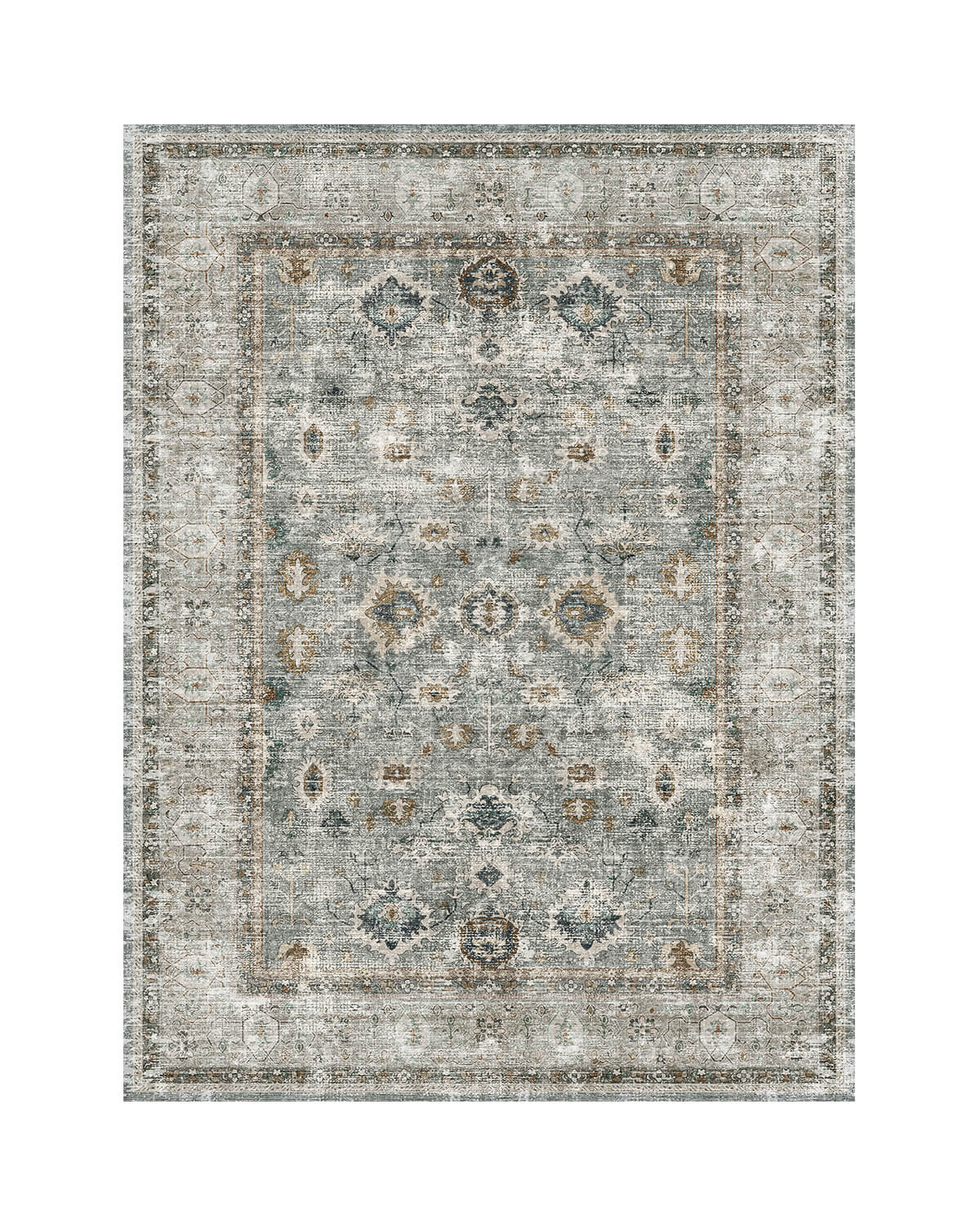 Verdant Washable Area Rug - Green