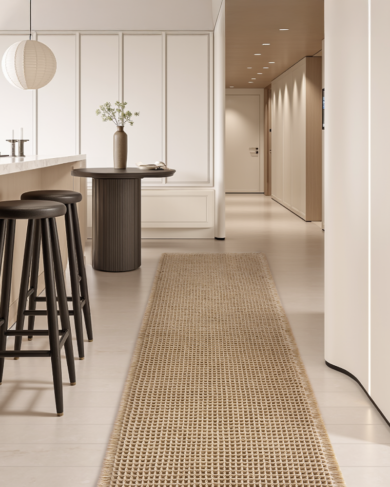 Non slip waffle bath mat with clear adhesive backing that stays secure on smooth bathroom floors