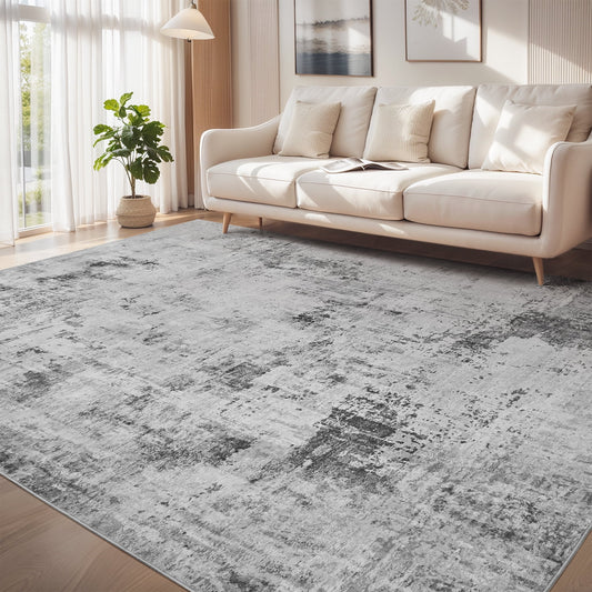 Neutral Modern Abstract Area Rug