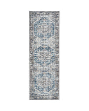 MontVoo Aglaia Washable Runner Rug Blue