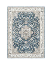 MontVoo Antheia Washable Area Rug Blue
