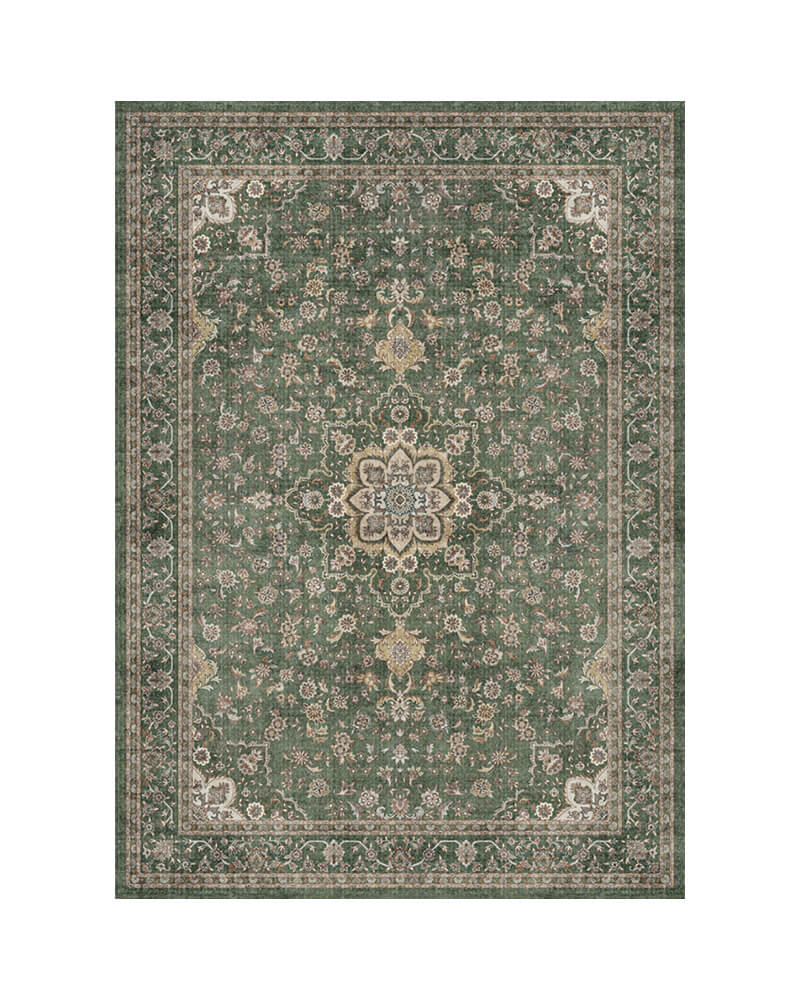 MontVoo Antheia Washable Area Rug Green