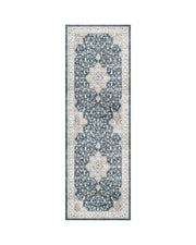 MontVoo Antheia Washable Area Runner Rug Blue