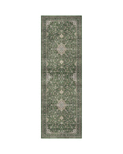 MontVoo Antheia Washable Area Runner Rug Green