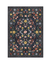 MontVoo Chloris Washable Area Rug Black