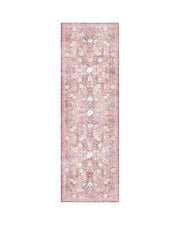 MontVoo Chloris Washable Area Runner Rug Pink