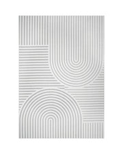 MontVoo Echo Washable Area Rug Gray