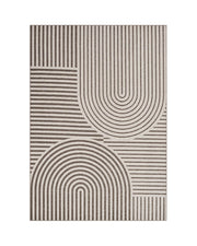 MontVoo Echo Washable Area Rug Khaki