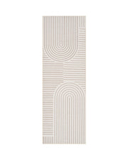MontVoo Echo Washable Runner Rug Beige